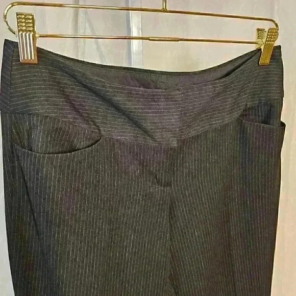 Express Design Studio Editor Black Pinstripe Trouser - Size 2S - Picture 3 of 5